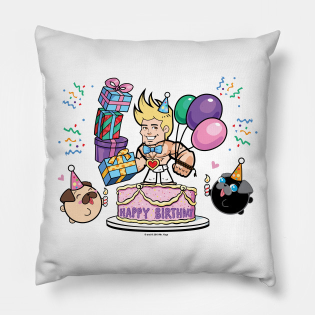 Mister Yoga - Birthday Pillow