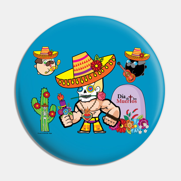 Mister Yoga - Day of the Dead Pin
