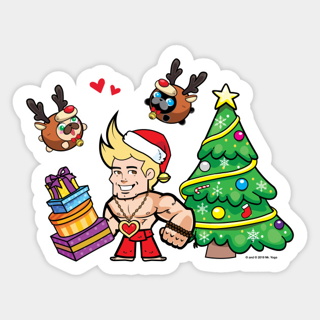 Mister Yoga - Santa Sticker
