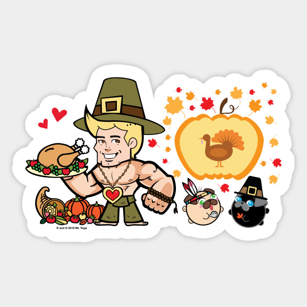 Mister Yoga - Thanksgiving Sticker